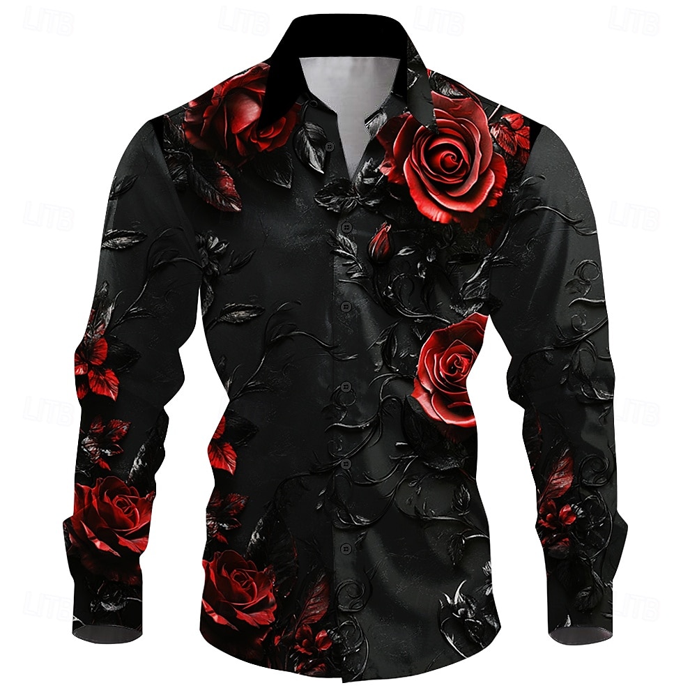 Street Fashion Shanghai - เสื้อเชิ้ต 3D แขนยาวลําลองสําหรับบุรุษกลางแจ้ง นุ่มสบาย แฟชั่นสามมิติใหม่