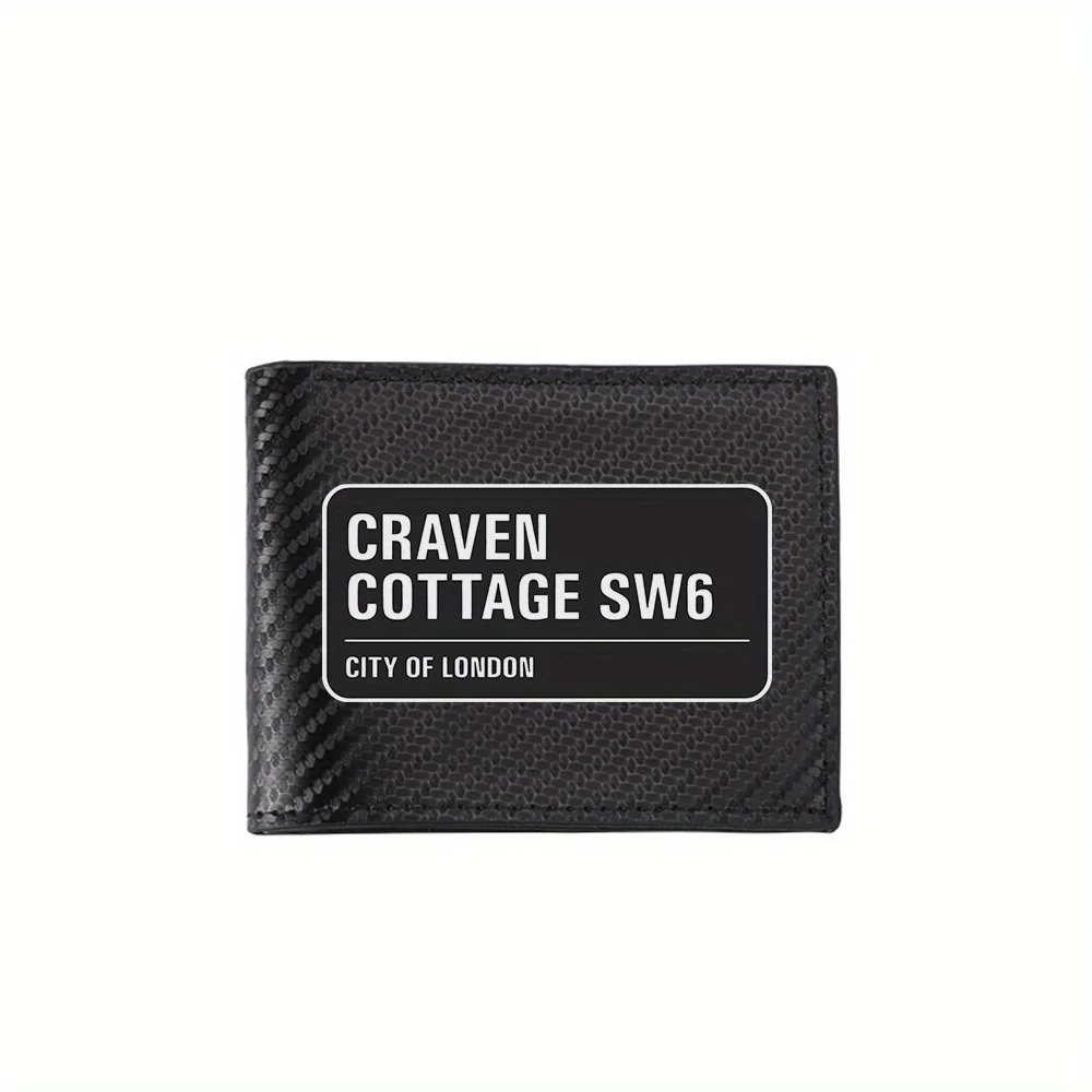 Street Fashion In London - CRAVEN COTTAGE LONDON STREET SIGN กระเป๋าสตางค์ผู้ชาย