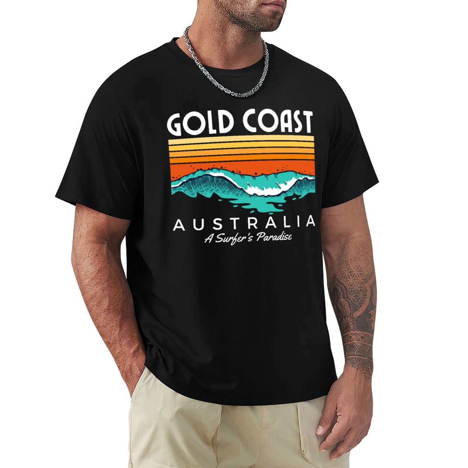 Street Fashion Australia - โกลด์โคสต์ ออสเตรเลีย เสื้อยืดสตรีทแฟชั่นลำลอง 