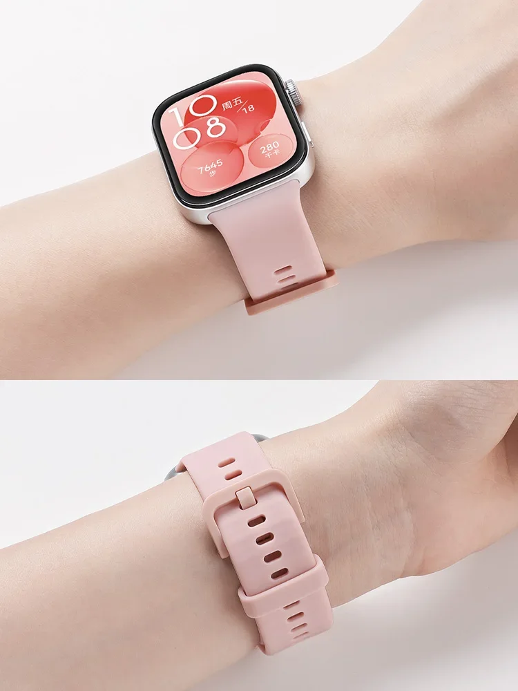 Street Fashion Official - สายนาฬิกาสำหรับ HUAWEI WATCH Fit 3สายนาฬิกาทางการกีฬาสร้อยข้อมือซิลิโคน1:1สำหรับ Correa