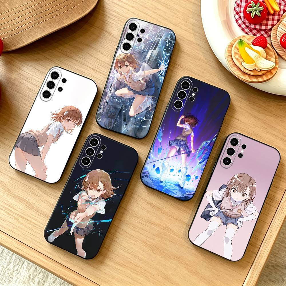 Street Fashion Official - เอ็ม-มิซาคากิ ไมโคโตะเคสโทรศัพท์สำหรับซัมซุง S25,S24,S21,S22,S23,S30,Ultra,S20,Plus,Fe,Note,10,9,5G ฝาครอบสีดำ
