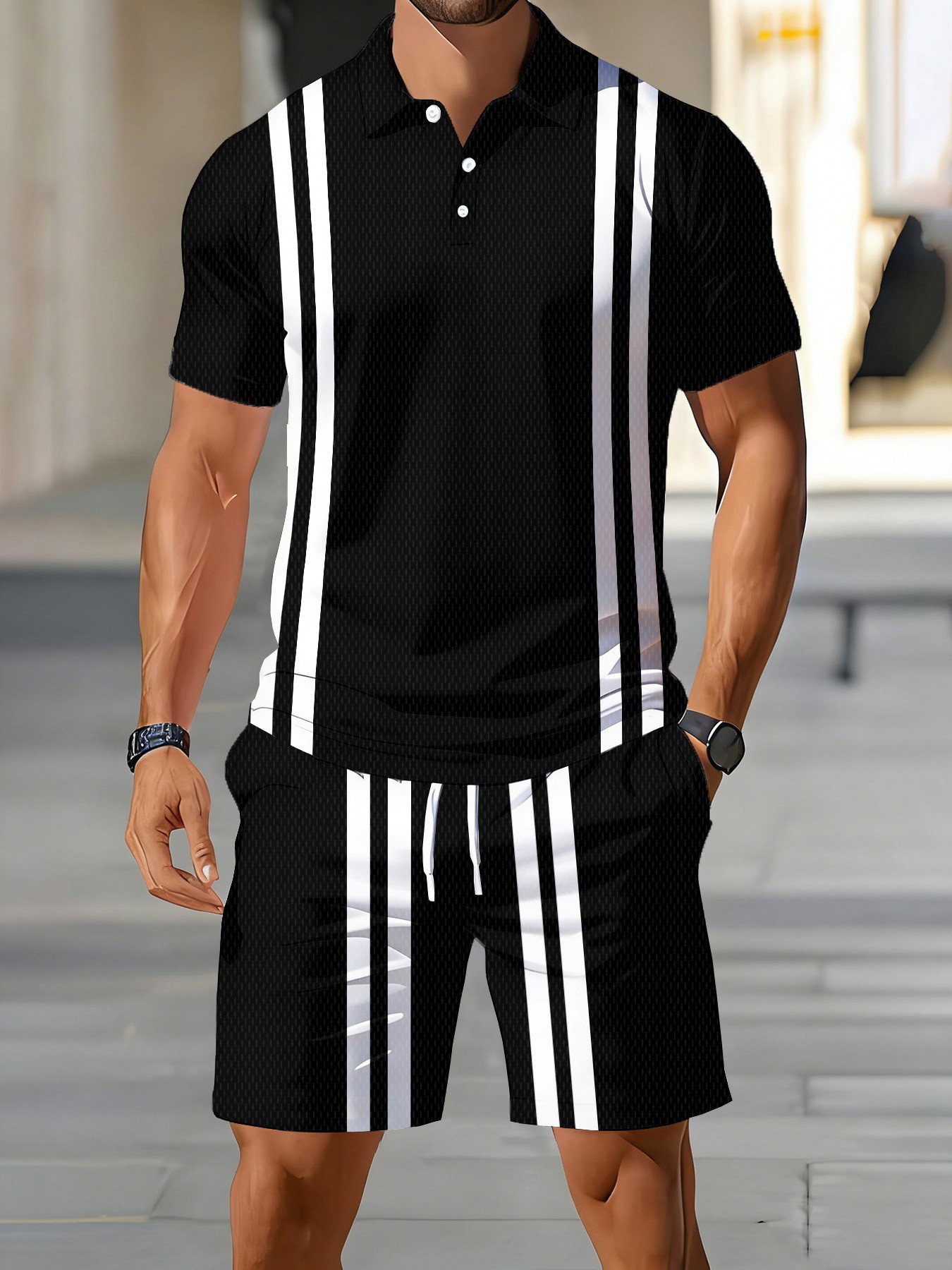 Street Fashion American - เสื้อโปโลแขนสั้นผู้ชายดีไซน์ใหม่ฤดูร้อนปี 2026 สไตล์อเมริกัน - แฟชั่นสตรีท นุ่มสบาย