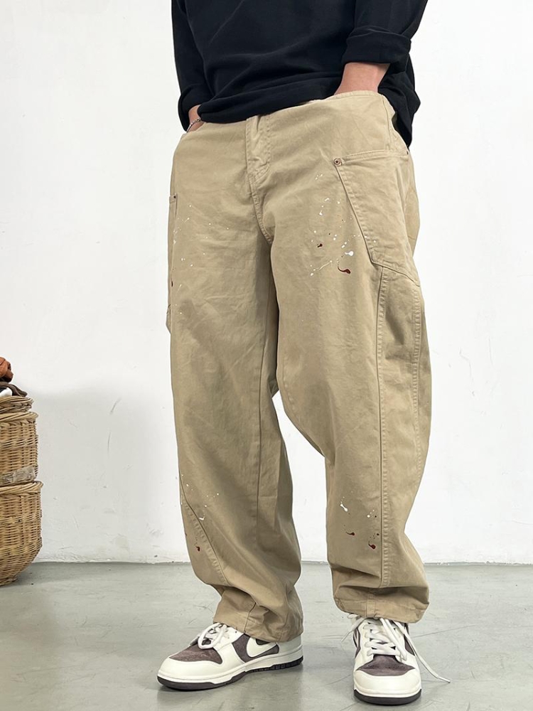 คุณภาพสูงสีจุดกางเกงสําหรับชาย - Street Fashion In Japan บทวิจารณ์และราคา