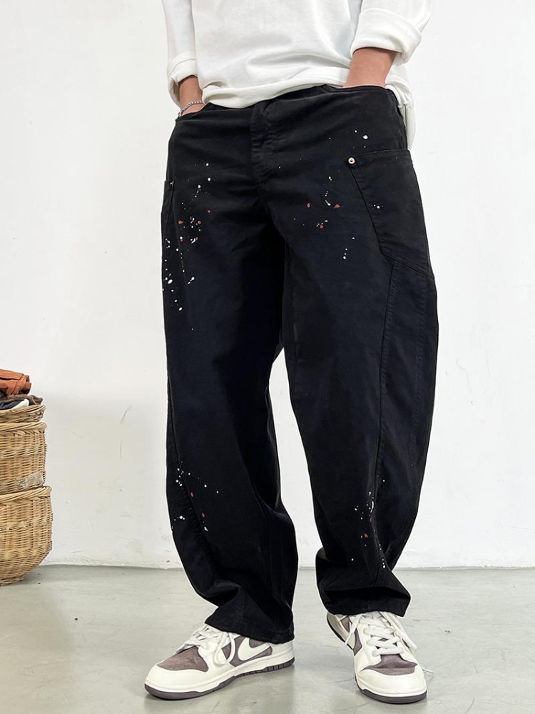 คุณภาพสูงสีจุดกางเกงสําหรับชาย - Street Fashion In Japan บทวิจารณ์และราคา