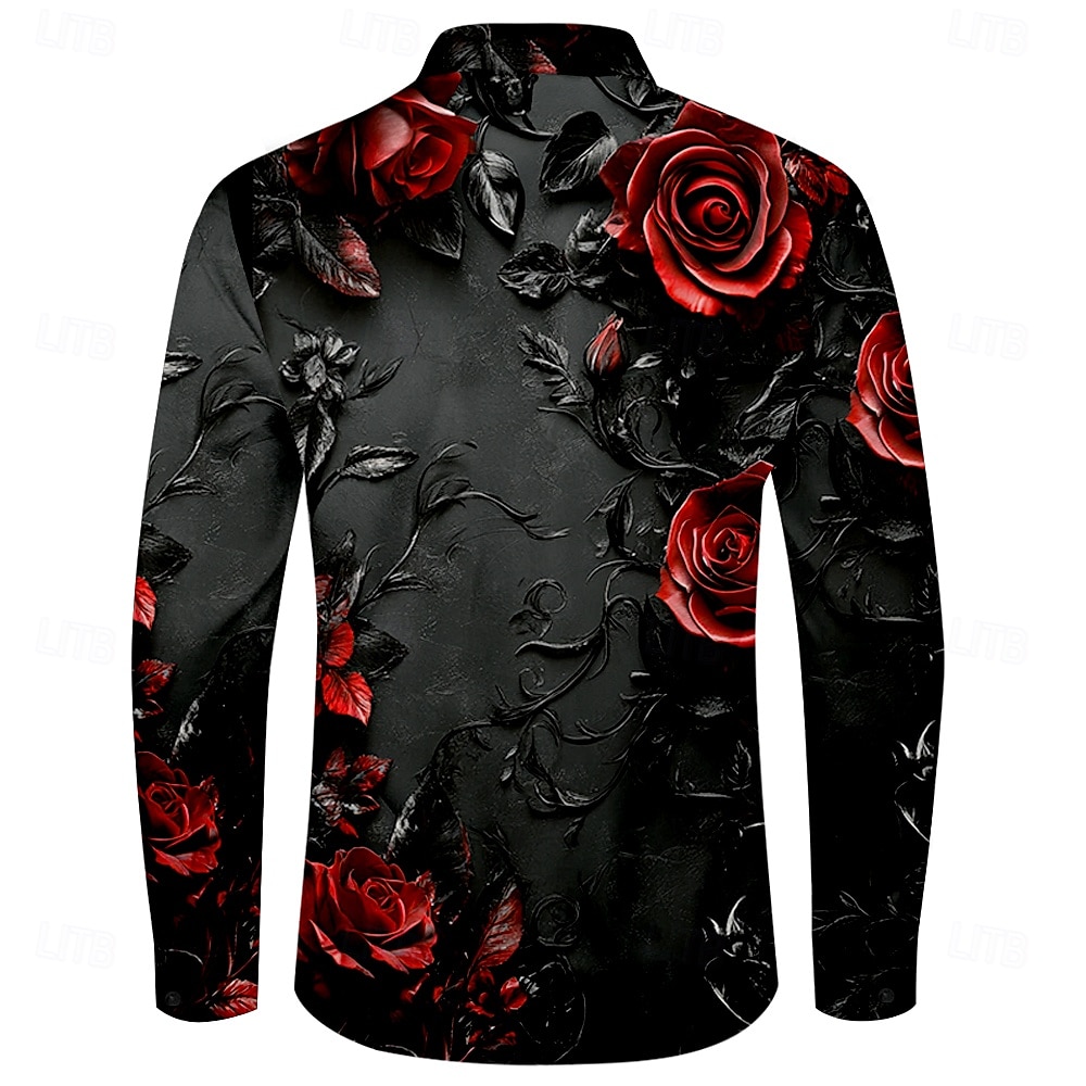 เสื้อเชิ้ต 3D แขนยาวลําลองสําห - Street Fashion Shanghai บทวิจารณ์และราคา