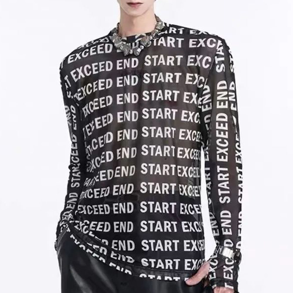 เสื้อเชิ้ตผ้าตาข่ายสำหรับผู้ชา - Street Fashion For Boy บทวิจารณ์และราคา