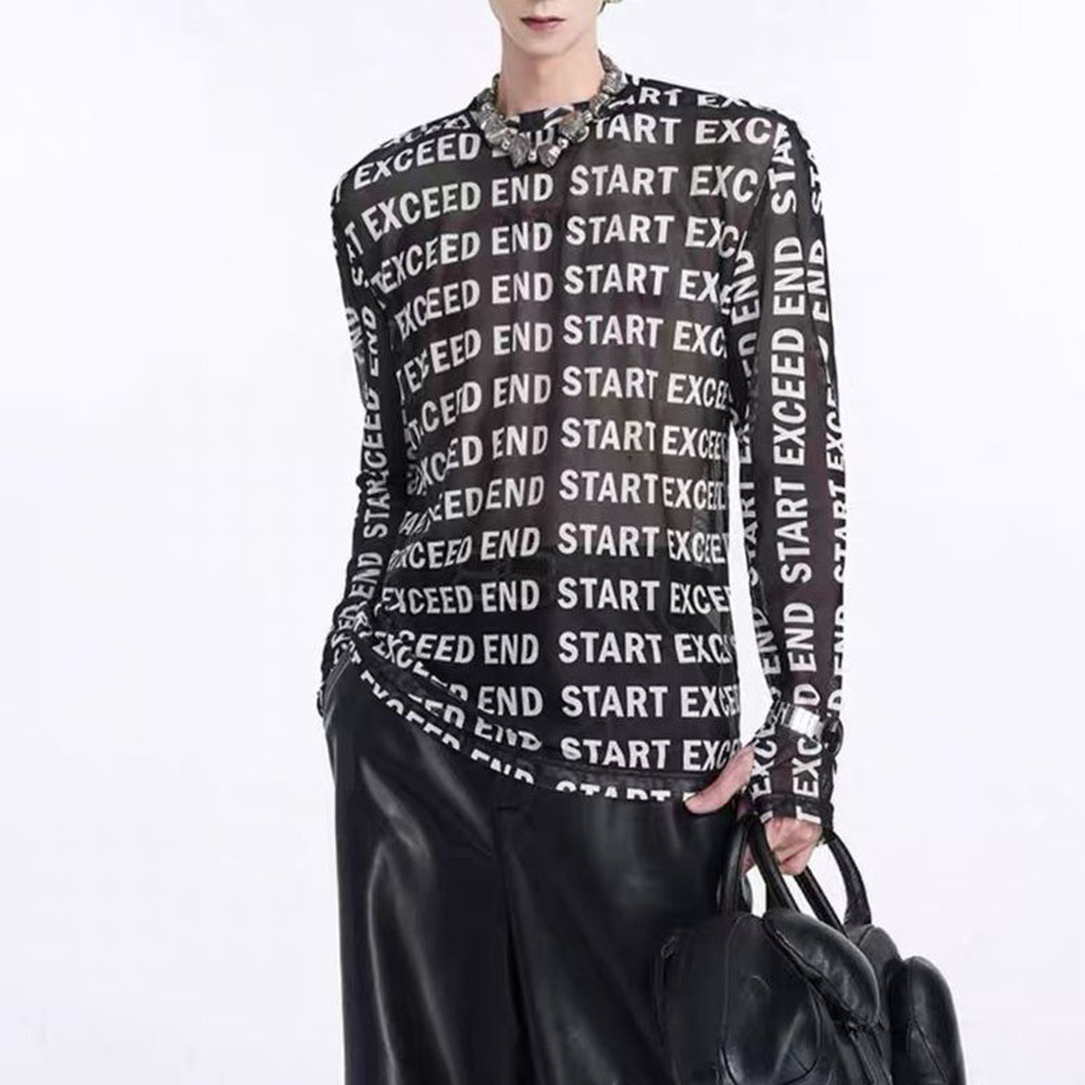 เสื้อเชิ้ตผ้าตาข่ายสำหรับผู้ชา - Street Fashion For Boy บทวิจารณ์และราคา