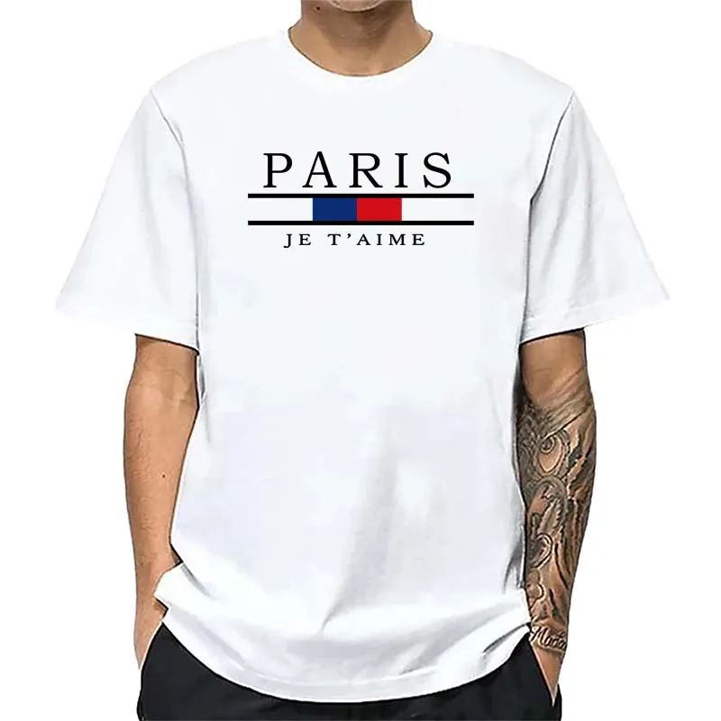 เสื้อยืดพิมพ์ลายกราฟิกปารีสผู้ - Street Fashion In Paris บทวิจารณ์และราคา