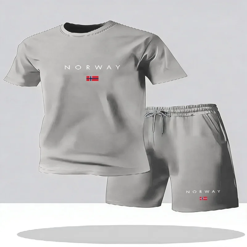 ชุดเซ็ต 2 ชิ้น เสื้อยืดแขนสั้น - Street Fashion Shanghai บทวิจารณ์และราคา