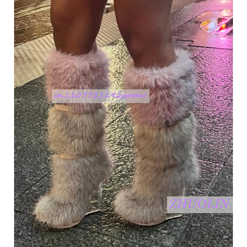 รองเท้าบูทส้นเตารีดแบบโปร่งใสแ - Street Fashion Punk บทวิจารณ์และราคา
