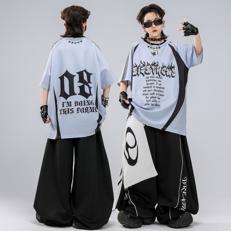ชุดเสื้อยืดสีแดงฮิปฮอปเคป๊อป ก - Street Fashion For Boy บทวิจารณ์และราคา