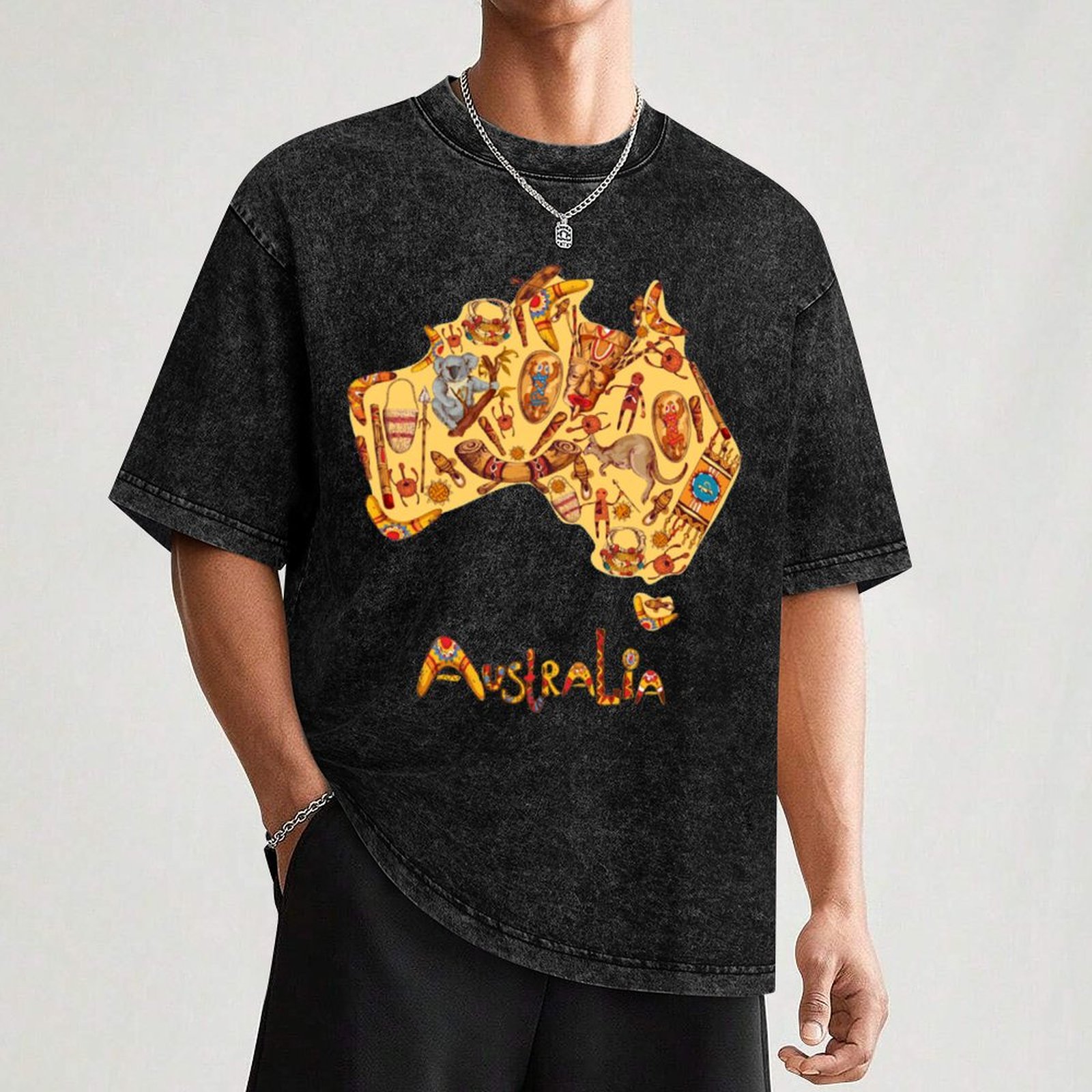 ธงชาติอะบอริจิน แผนที่อะบอริจิ - Street Fashion Australia บทวิจารณ์และราคา