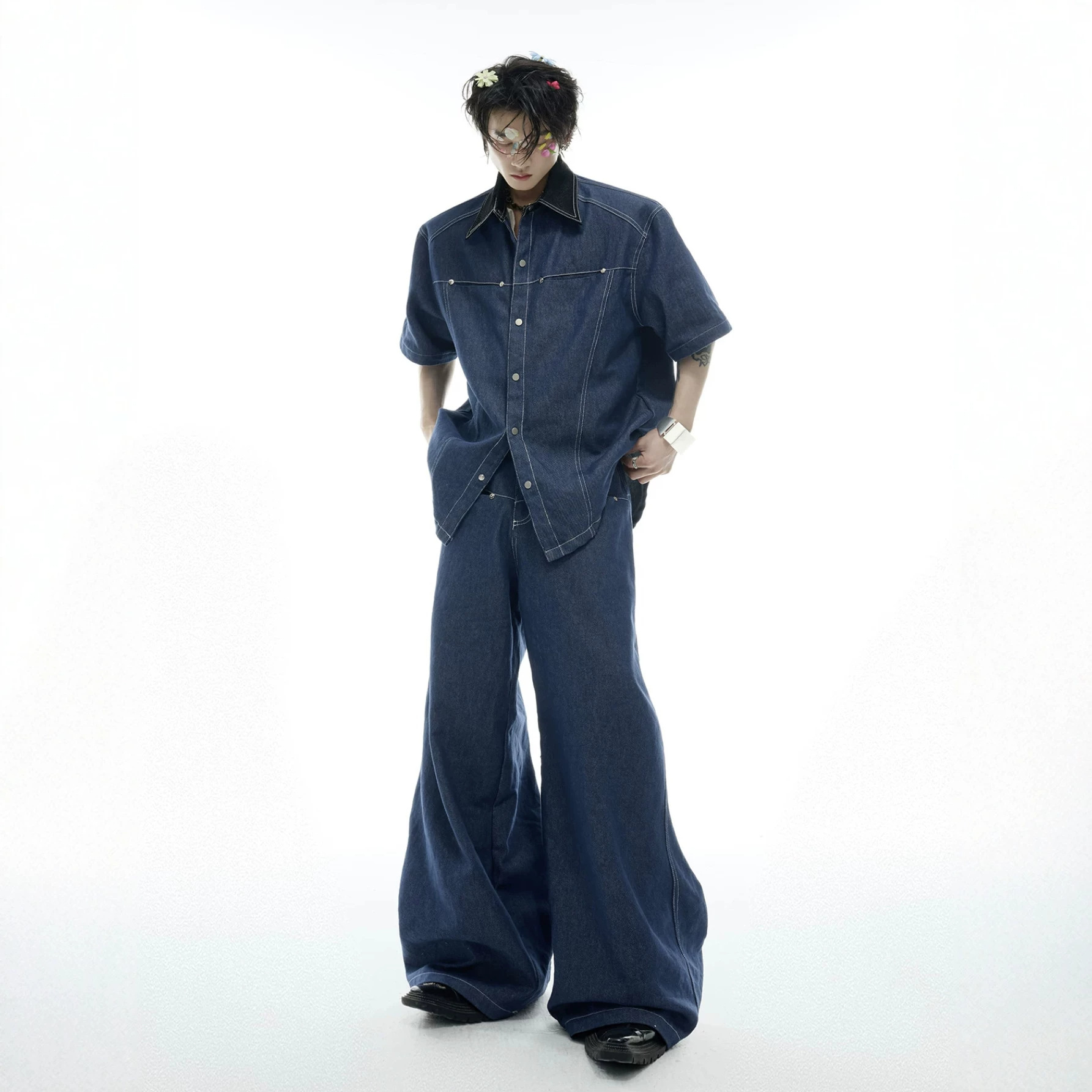 ชุดเซ็ตยีนส์ผู้ชายสไตล์อเมริกั - Street Fashion American บทวิจารณ์และราคา