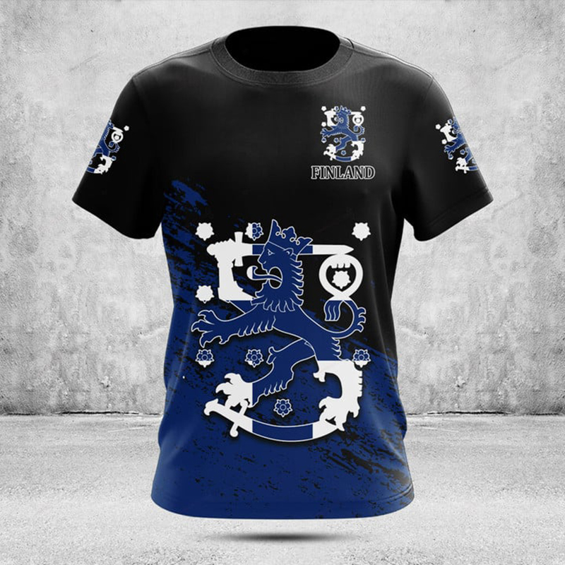 เสื้อยืดกราฟิกธงชาติฟินแลนด์ลำ - Street Fashion Jersey บทวิจารณ์และราคา