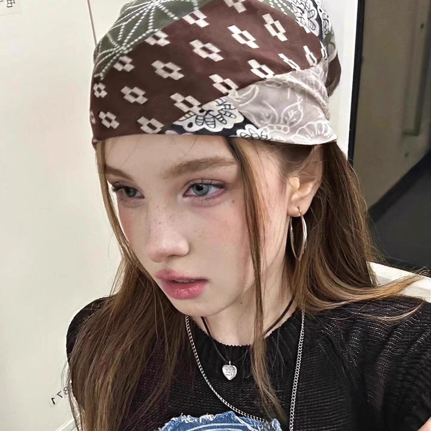 ผ้าพันคอสไตล์อเมริกันย้อนยุค ผ - Street Fashion American บทวิจารณ์และราคา