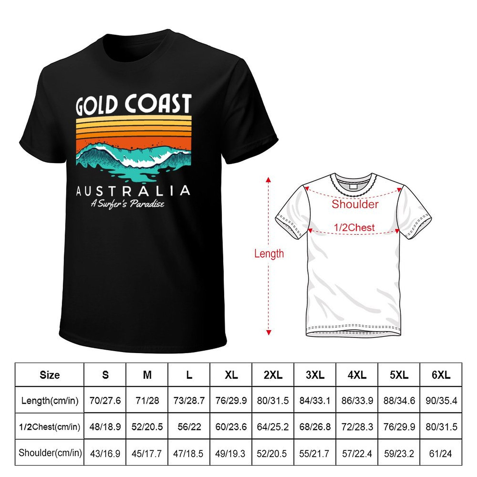 โกลด์โคสต์ ออสเตรเลีย เสื้อยืด - Street Fashion Australia บทวิจารณ์และราคา