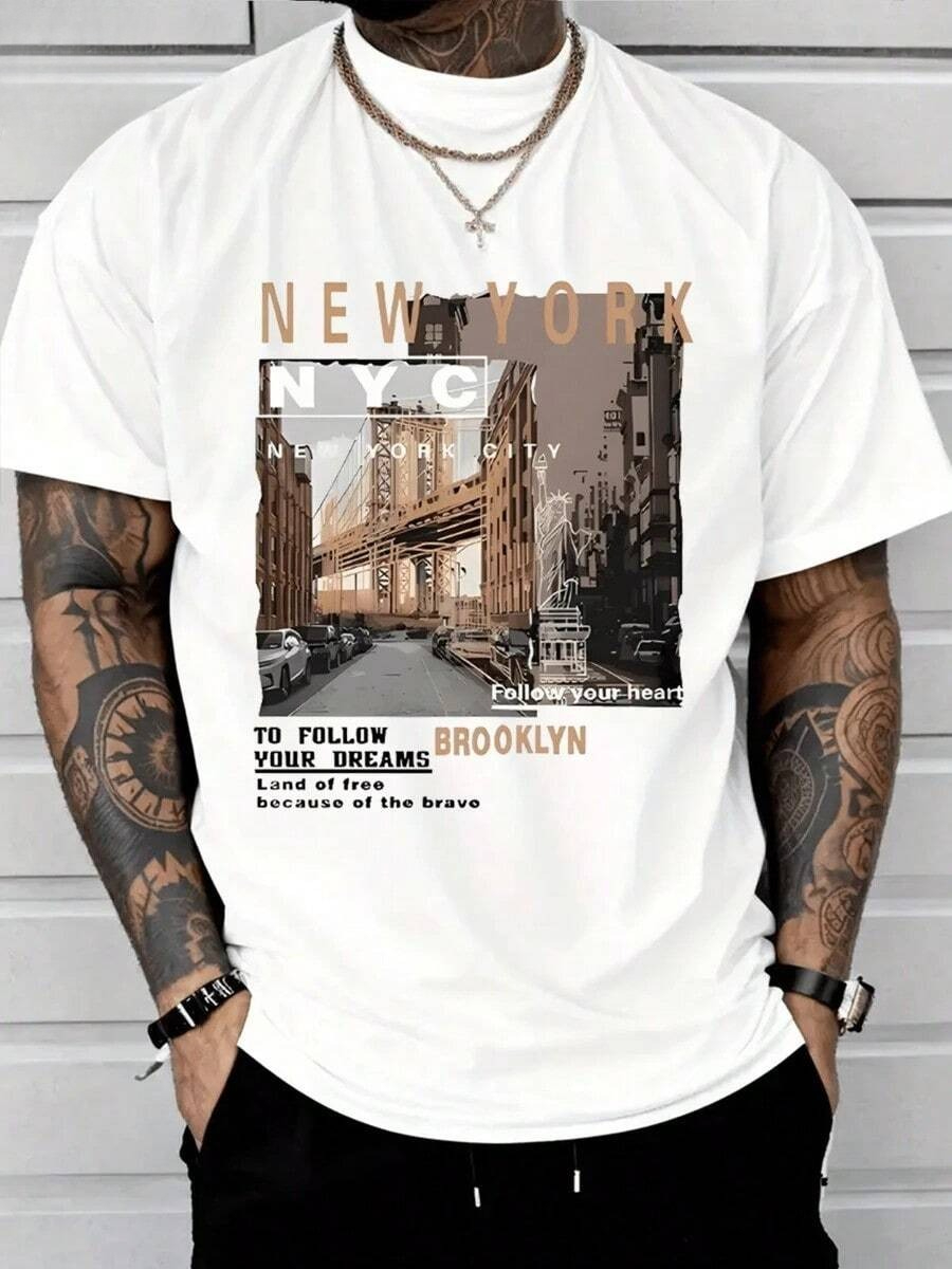 เสื้อยืดลำลองผู้ชายปี 2026 ผ้า - Street Fashion New York 2026 บทวิจารณ์และราคา