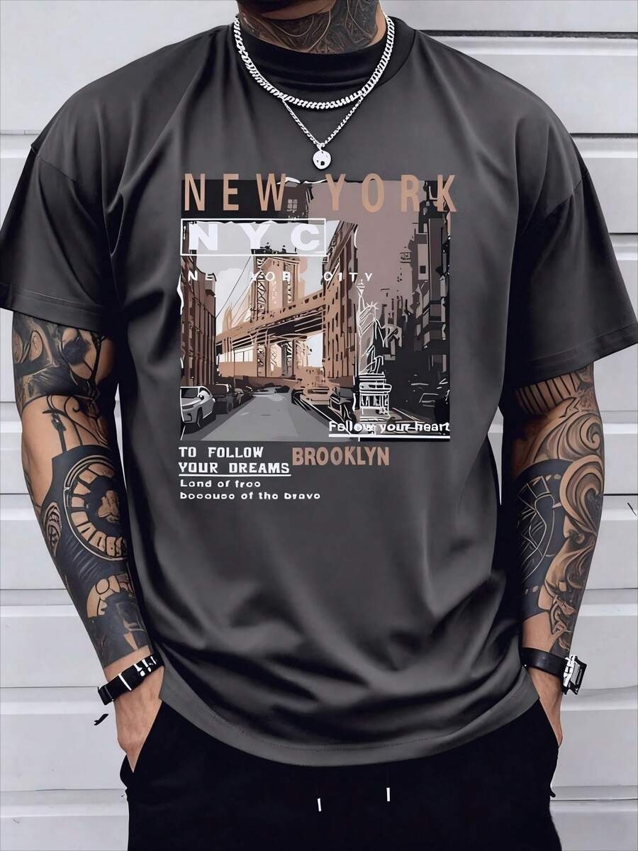 เสื้อยืดลำลองผู้ชายปี 2026 ผ้า - Street Fashion New York 2026 บทวิจารณ์และราคา
