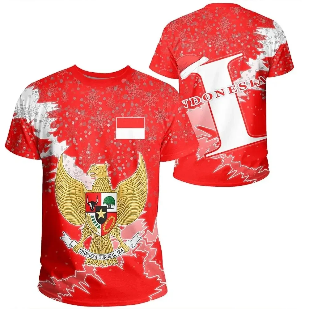 ธงอินโด 3D Heraldic พิมพ์เสื้อ - Street Fashion For Boy บทวิจารณ์และราคา