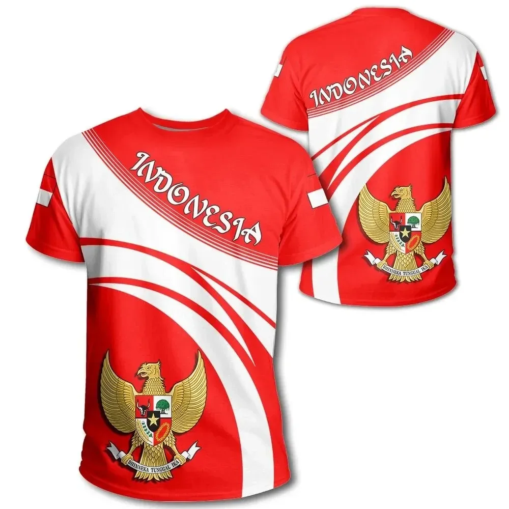 ธงอินโด 3D Heraldic พิมพ์เสื้อ - Street Fashion For Boy บทวิจารณ์และราคา