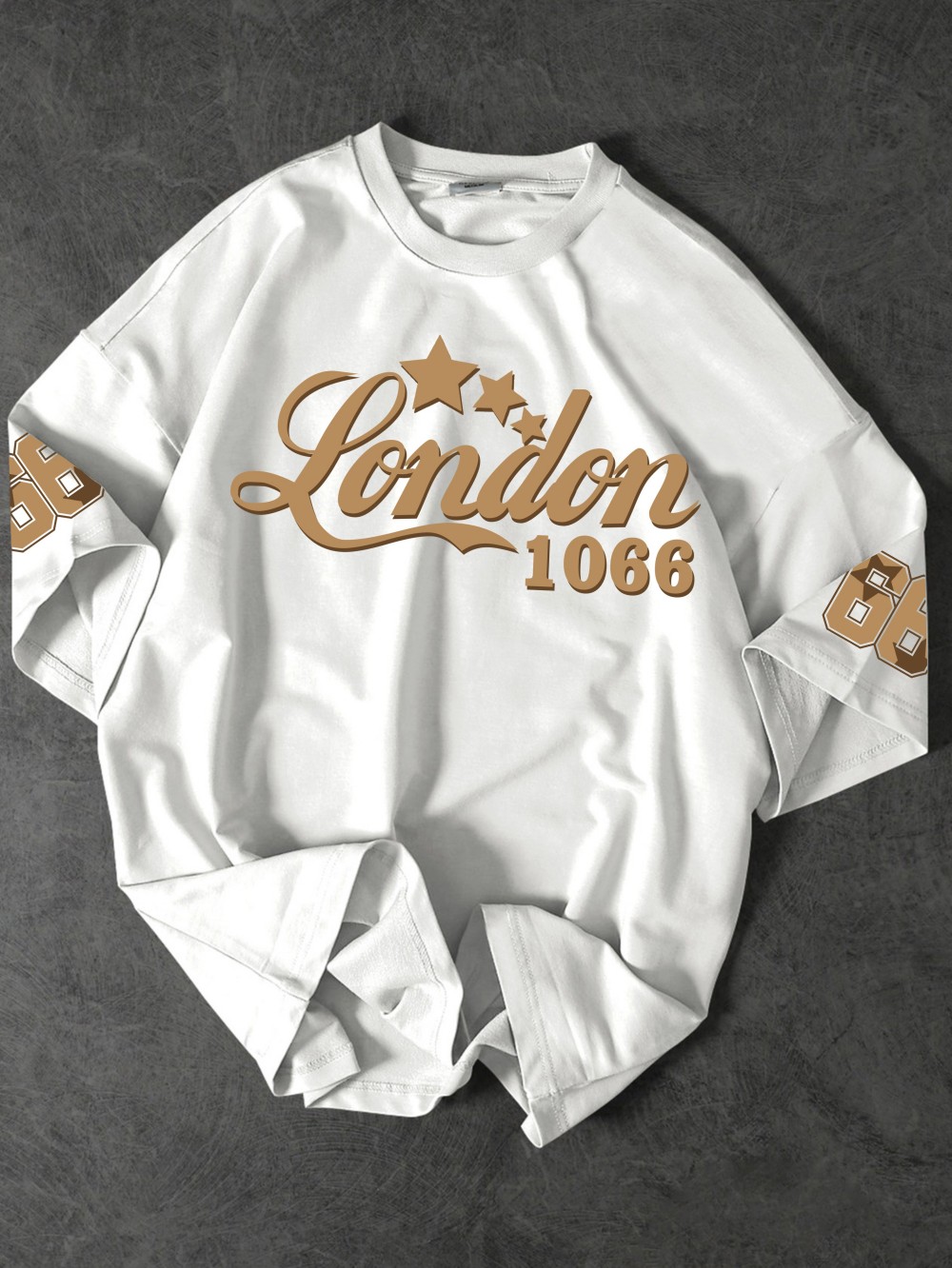 เสื้อยืดคอกลมผู้ชายสไตล์อเมริก - Street Fashion In London บทวิจารณ์และราคา