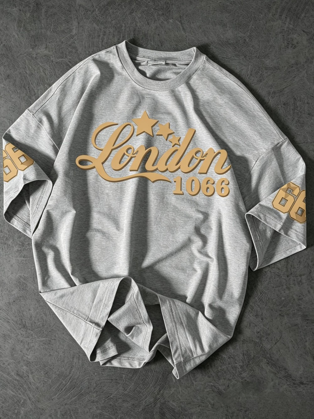 เสื้อยืดคอกลมผู้ชายสไตล์อเมริก - Street Fashion In London บทวิจารณ์และราคา