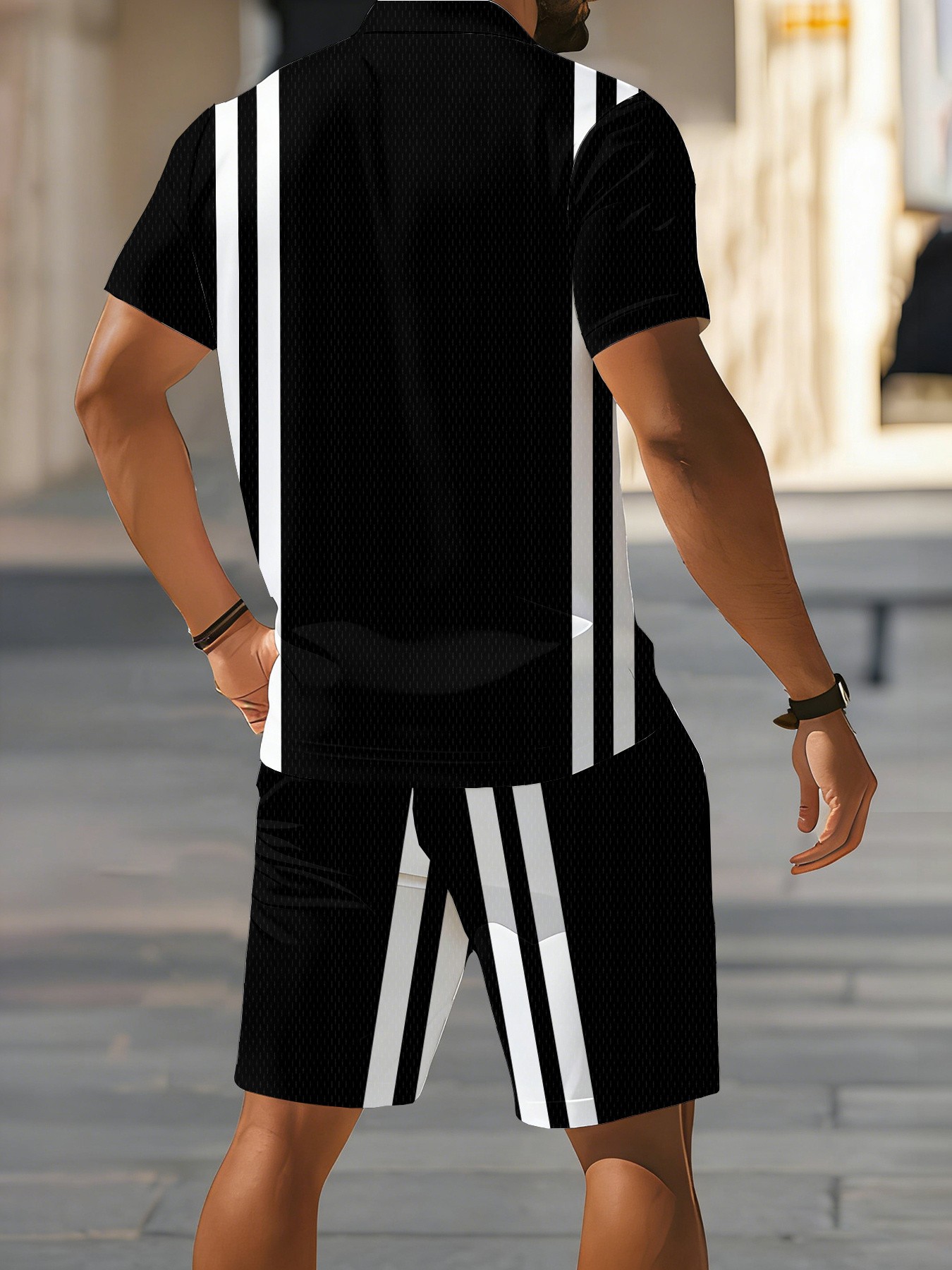เสื้อโปโลแขนสั้นผู้ชายดีไซน์ให - Street Fashion American บทวิจารณ์และราคา
