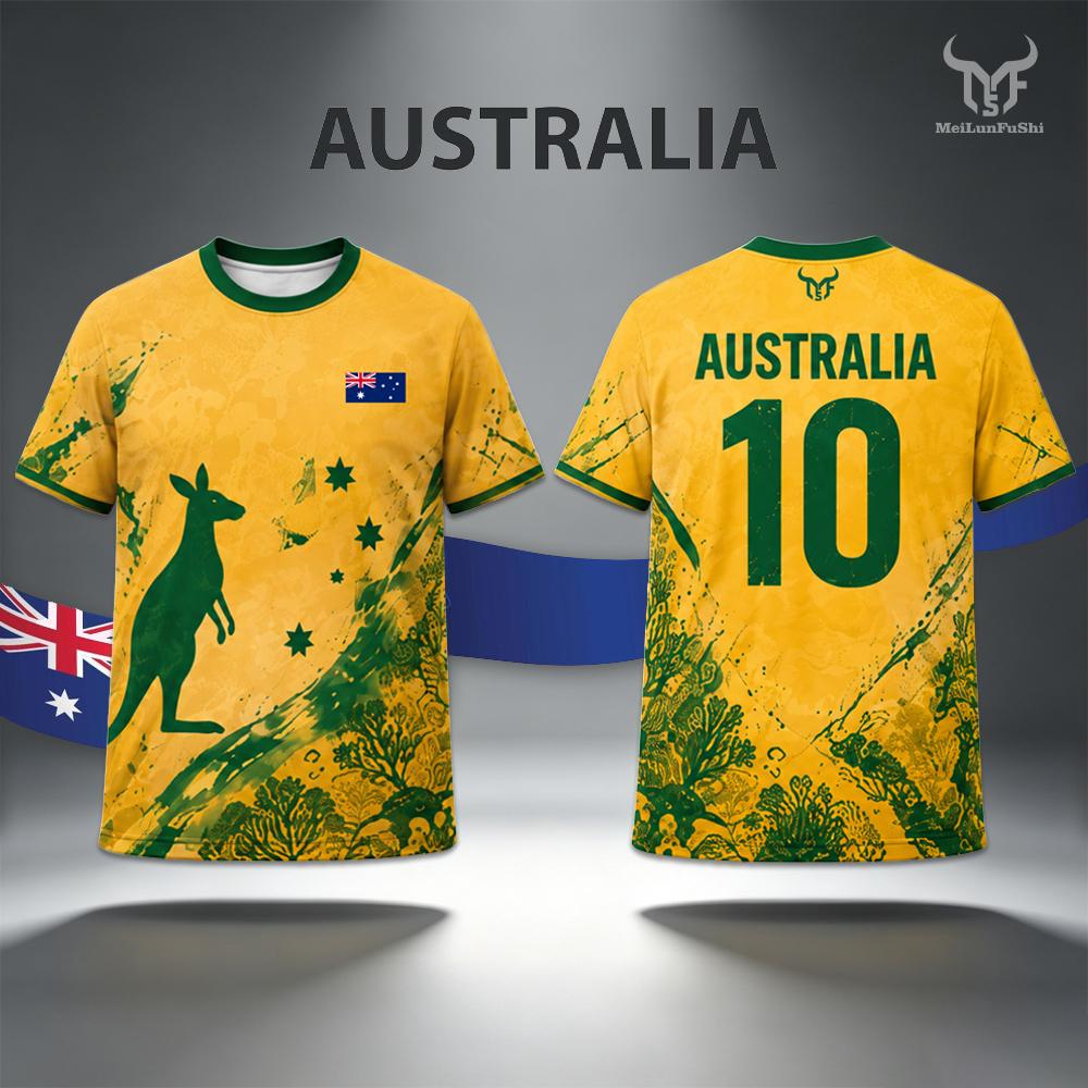 เสื้อยืดพิมพ์ลายธงออสเตรเลียให - Street Fashion Australia บทวิจารณ์และราคา