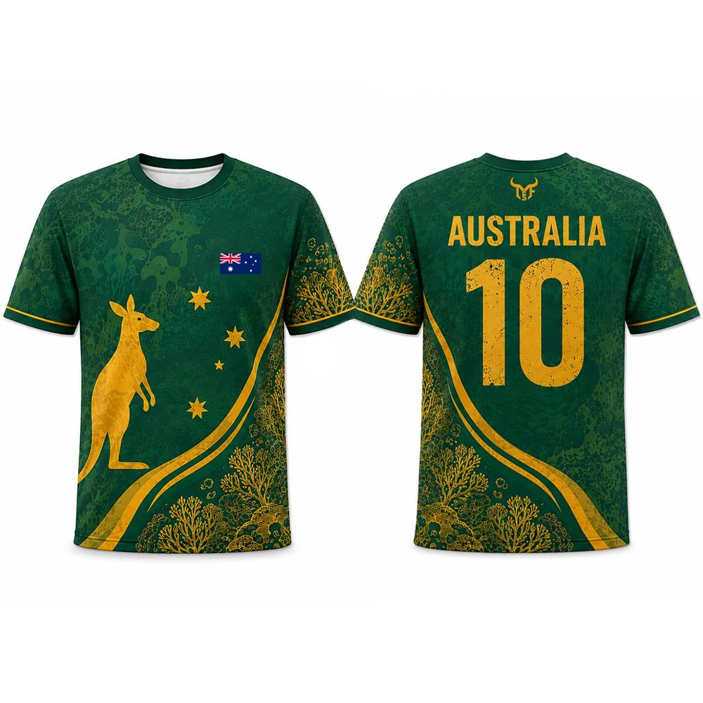 เสื้อยืดพิมพ์ลายธงออสเตรเลียให - Street Fashion Australia บทวิจารณ์และราคา