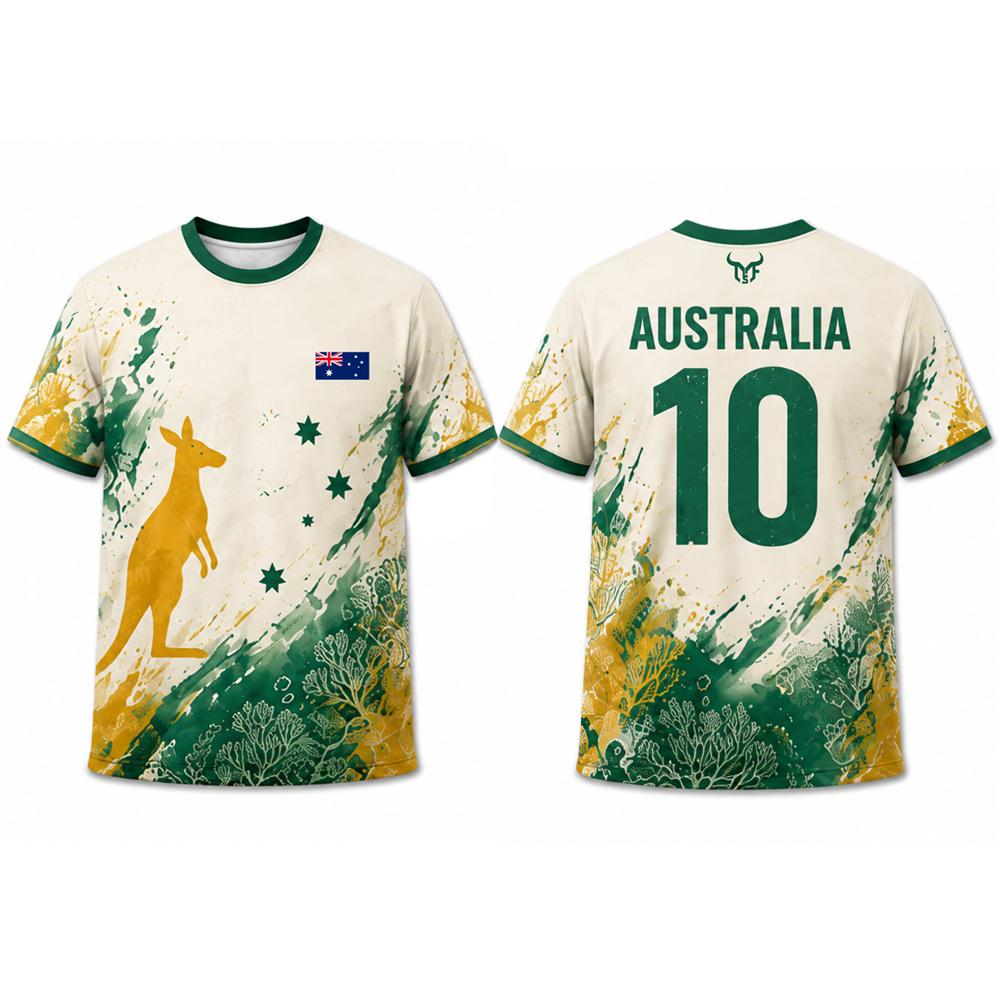 เสื้อยืดพิมพ์ลายธงออสเตรเลียให - Street Fashion Australia บทวิจารณ์และราคา