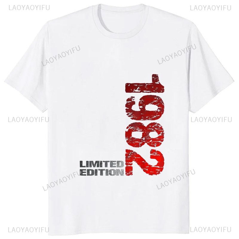 เสื้อยืดพิมพ์ลายวินเทจ1982รุ่น - Street Fashion Mood บทวิจารณ์และราคา
