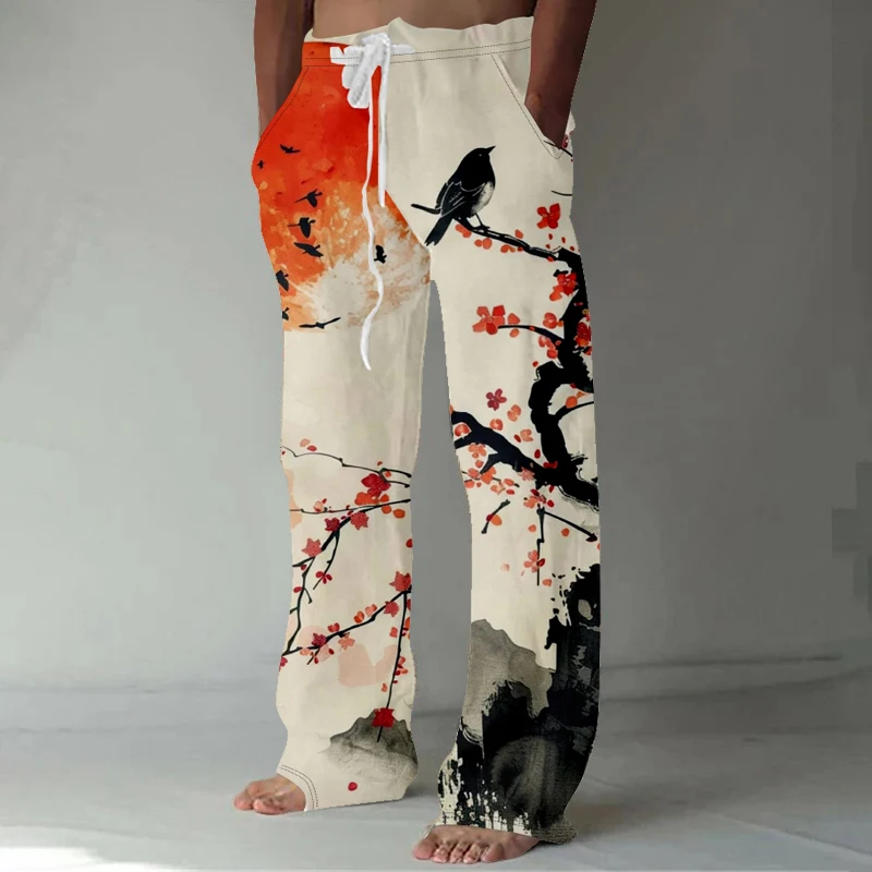 กางเกงขายาวพิมพ์ลายเครนสไตล์ญี - Street Fashion In Japan บทวิจารณ์และราคา