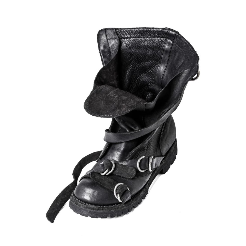 รองเท้าหนังผู้ชายรถจักรยานยนต์ - Street Fashion Punk บทวิจารณ์และราคา