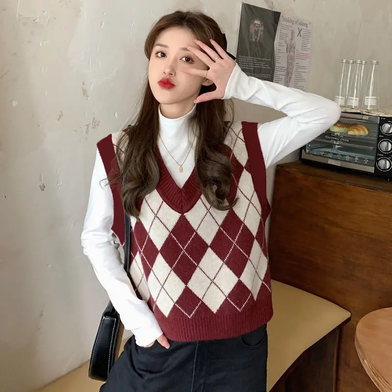 เสื้อกันหนาวผู้หญิง Argyle Har - Street Fashion In Japan บทวิจารณ์และราคา